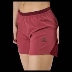 Best Salomon Cross 5'' Short W Earth Red/cabernet Röd
