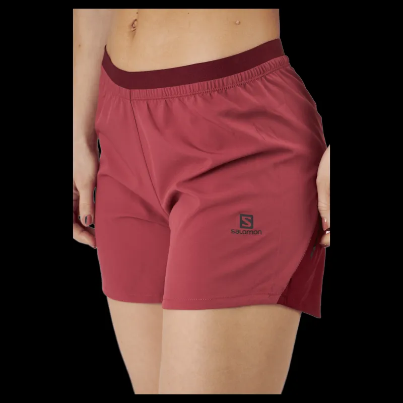 Best Salomon Cross 5'' Short W Earth Red/cabernet Röd
