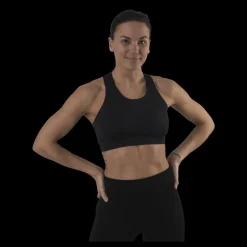 Outlet BLACC Cross Back Bra Black Svart