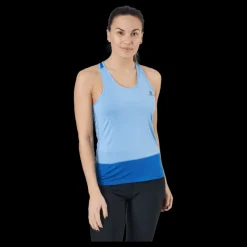Discount Salomon Cross Run Tank W Provence/heather/nautical Blue Blå