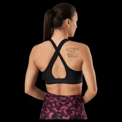 Online Under Armour Crossback Mid Bra Black Svart