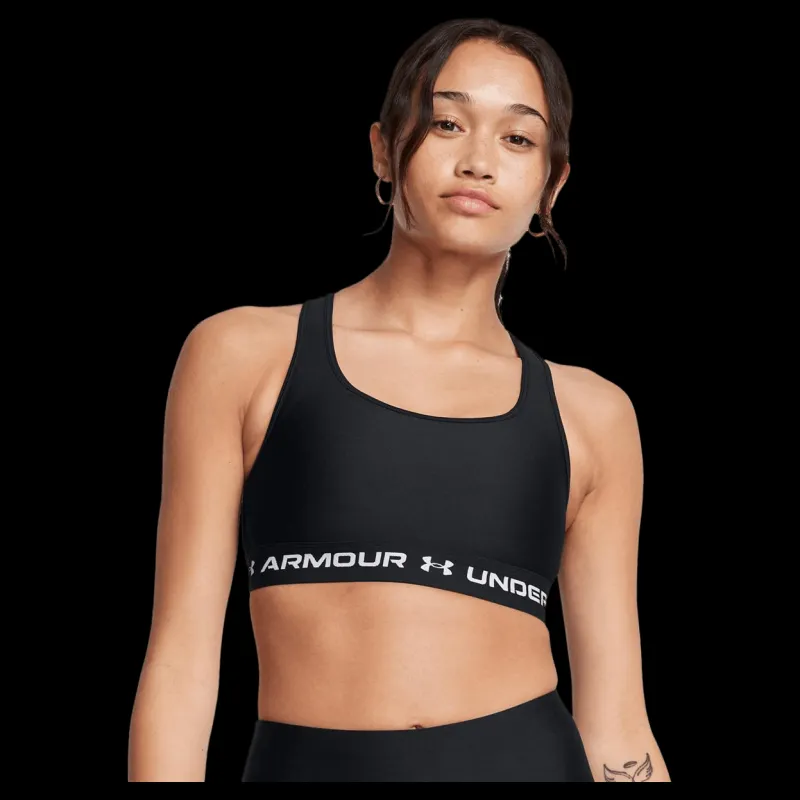 Under Armour Crossback Mid Bra Black Svart Best