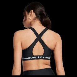 Under Armour Crossback Mid Bra Black Svart Best