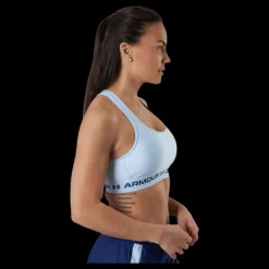 Under Armour Crossback Mid Bra Blue Blå Best
