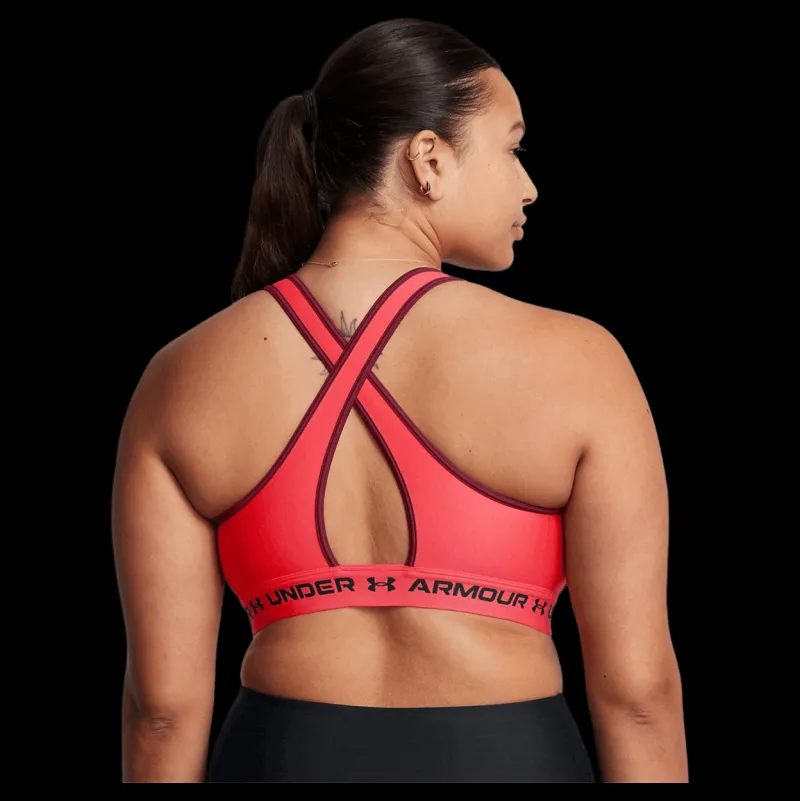Under Armour Crossback Mid Bra Racer Red Röd Sale