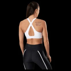 Under Armour Crossback Mid Bra White Vit Outlet