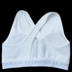Under Armour Crossback Mid Bra White Vit Outlet
