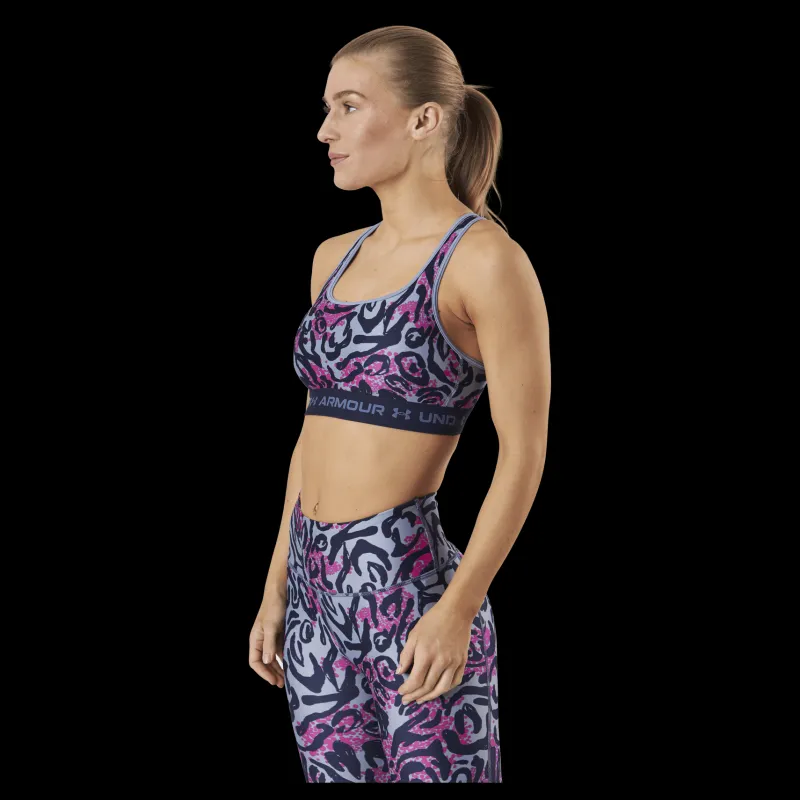Under Armour Crossback Mid Print Blue Blå Hot