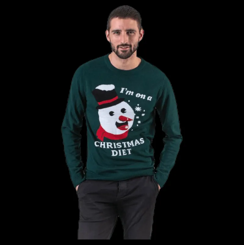 New Jack & Jones Crumble Knit Crew Neck Blue Blå