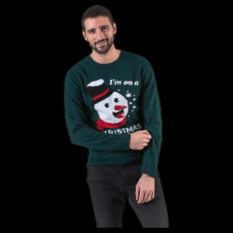 New Jack & Jones Crumble Knit Crew Neck Blue Blå