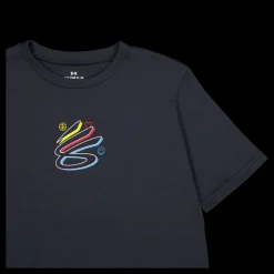 Discount Under Armour Curry Shoe Hook Tee 4 Black Svart