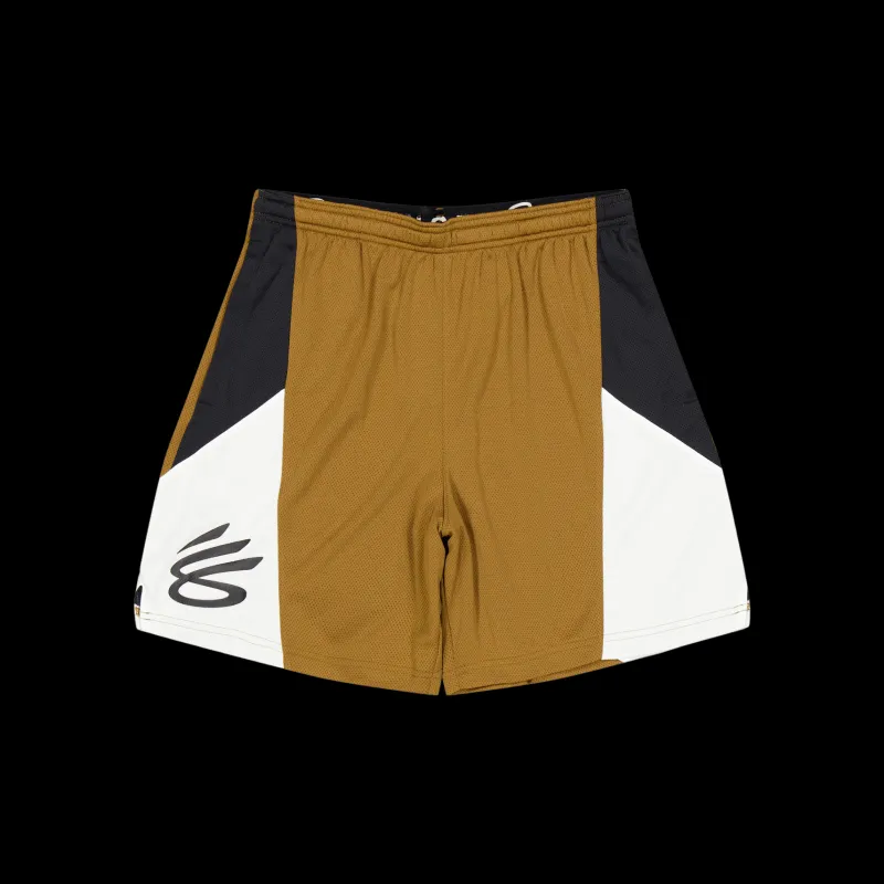 New Under Armour Curry Splash Short Coyote Brun