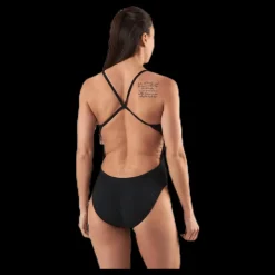 Nike Swim Cut-Out One Piece Black Svart Outlet