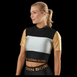 Outlet Björn Borg Cylie Cropped Tee Black/Gold Svart och Guld