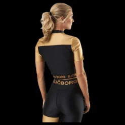 Outlet Björn Borg Cylie Cropped Tee Black/Gold Svart och Guld