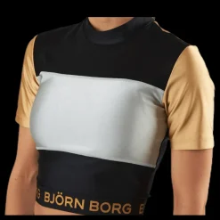 Outlet Björn Borg Cylie Cropped Tee Black/Gold Svart och Guld