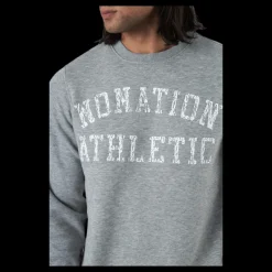 New Nonation Dacota Crew Neck Sweater Grey Grå