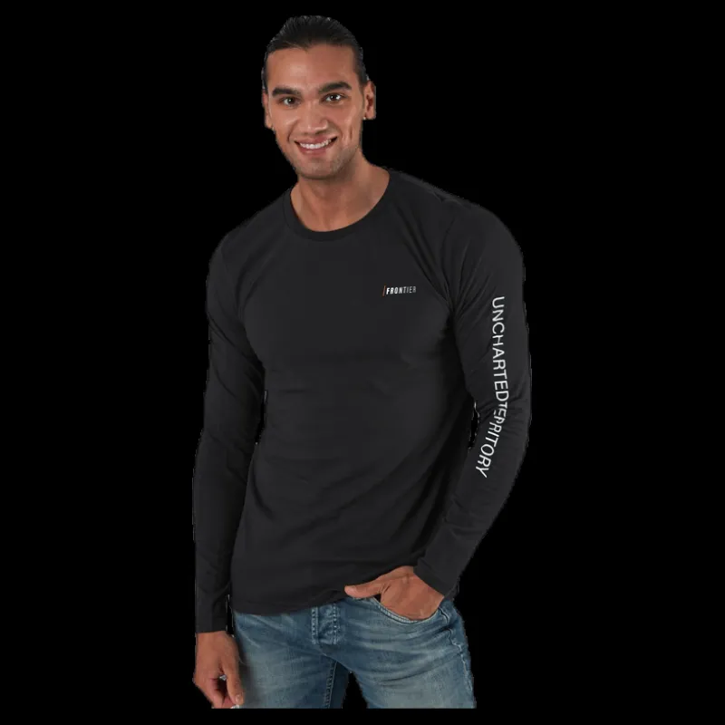 Online FRONTIER Dagger LS Shirt Black Svart