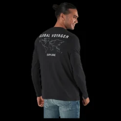 Online FRONTIER Dagger LS Shirt Black Svart