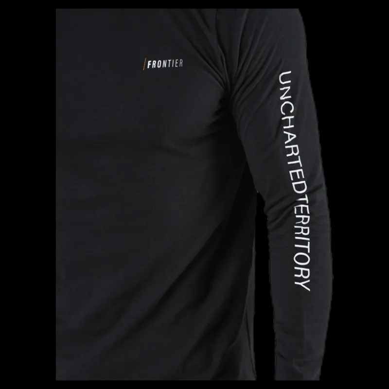 Online FRONTIER Dagger LS Shirt Black Svart