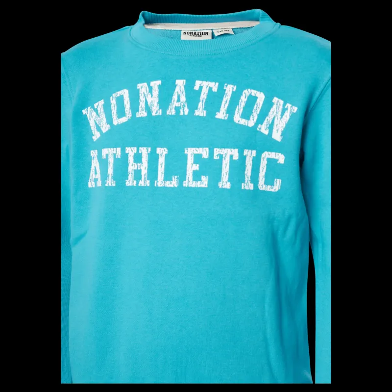 Best Nonation Dakota Crew Neck Sweater Blue Blå
