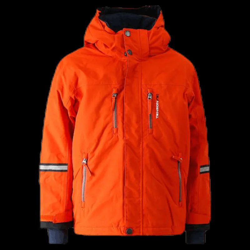 Tenson Davie Ski Jacket Kid Orange New