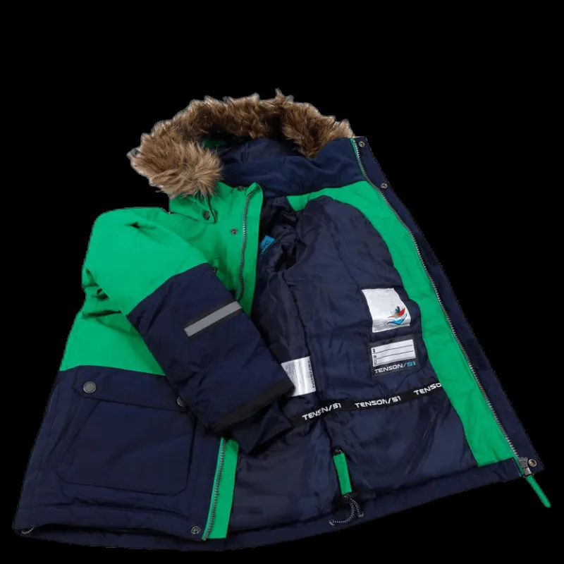 New Tenson Daxian Ski Jacket Kid Green Grön