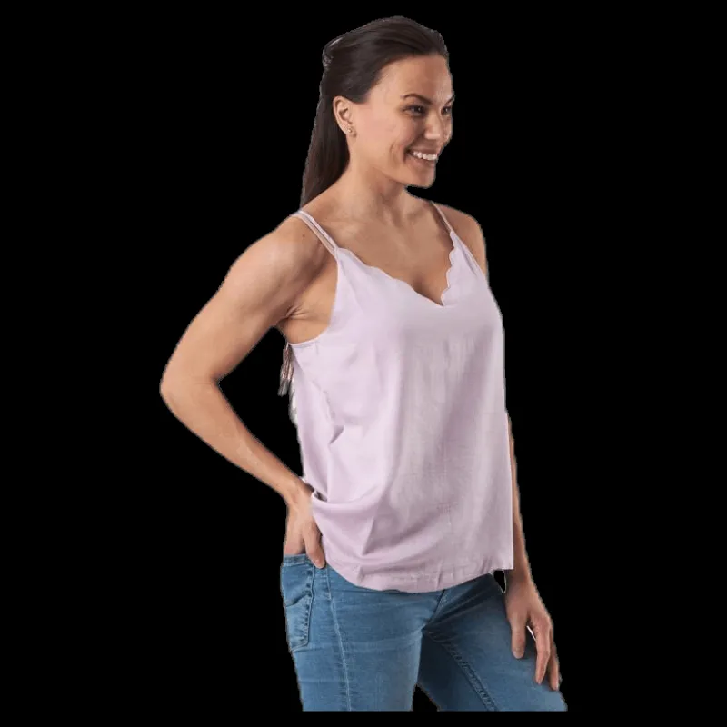 Only Debbie Singlet Wvn Pink Rosa Outlet
