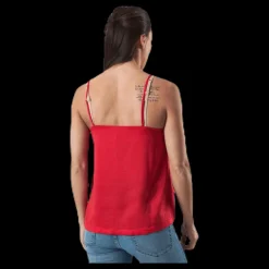 Only Debbie Singlet Wvn Red Röd