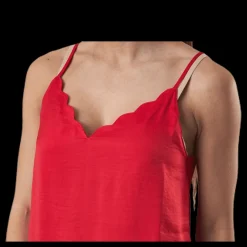 Only Debbie Singlet Wvn Red Röd