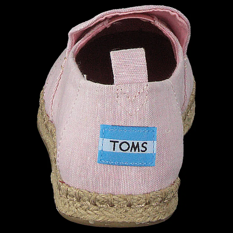 Discount Toms Deconstructed Alpargata Rope Blossom Slub Chambray Grå och Rosa