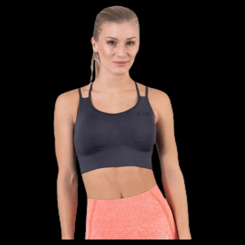 Sale ICANIWILL Define Seamless Sport Bra Grey Grå