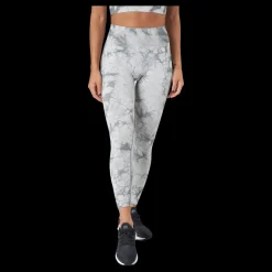 Sale ICANIWILL Define Seamless Tie Dye Tights Grey Melange Grå