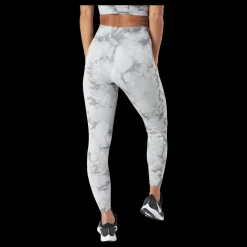 Sale ICANIWILL Define Seamless Tie Dye Tights Grey Melange Grå