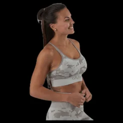 Gavelo Desert Storm Camo Sports Bra Beige