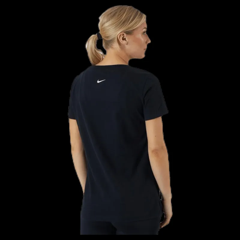 Nike Dfct Tee Scoop Logo White/Black Svart