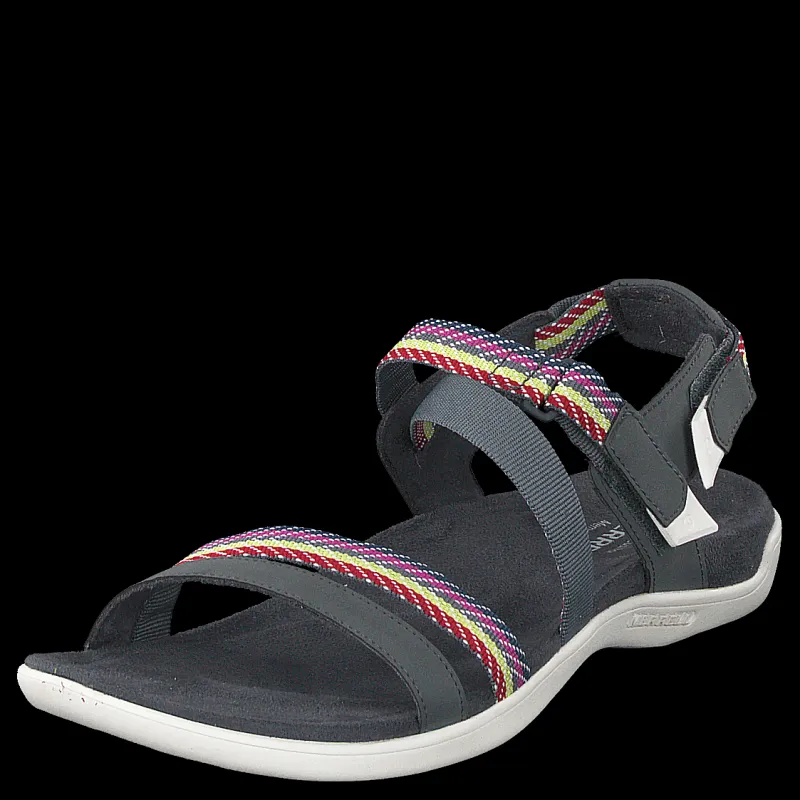 New Merrell District Mendi Backstrap Turbulence Grå och Blå
