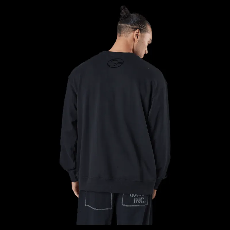 GASP Division Crewneck Black Svart Best