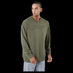 GASP Division Crewneck Washed Green Grön New