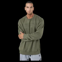 GASP Division Crewneck Washed Green Grön New