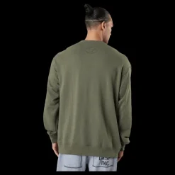 GASP Division Crewneck Washed Green Grön New
