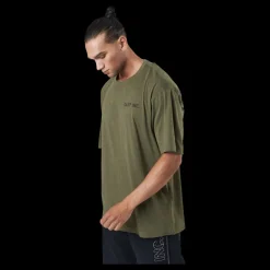 GASP Division Iron Tee Army Green Melange Grön Outlet
