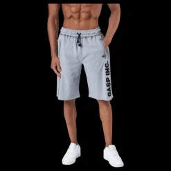 Clearance GASP Division Sweatshorts Light Grey Melange Grå