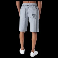 Clearance GASP Division Sweatshorts Light Grey Melange Grå