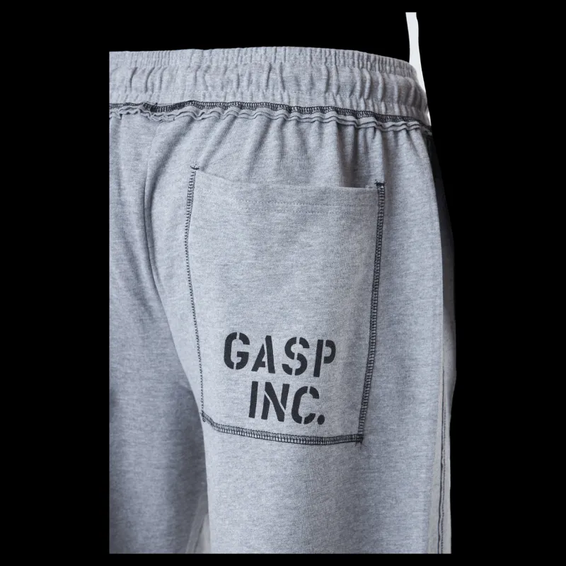 Clearance GASP Division Sweatshorts Light Grey Melange Grå
