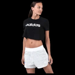 adidas D2M Crop Tee White/Black Svart Outlet