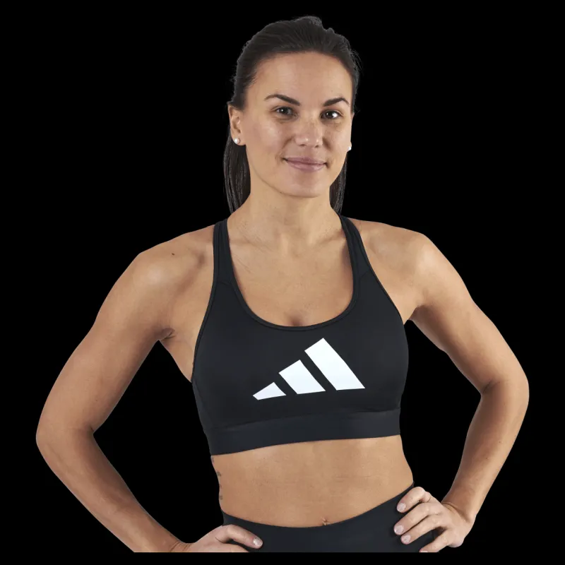 New adidas Dont Rest 3 Bars Bra Black / Grey Four / White Svart