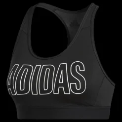 Clearance adidas Dont Rest Alphaskin Sport Branded Bra Black / White Svart