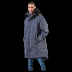 Hot Nike Down Fill Hood Parka Grey Blå