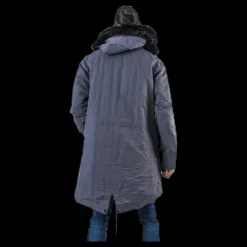 Hot Nike Down Fill Hood Parka Grey Blå